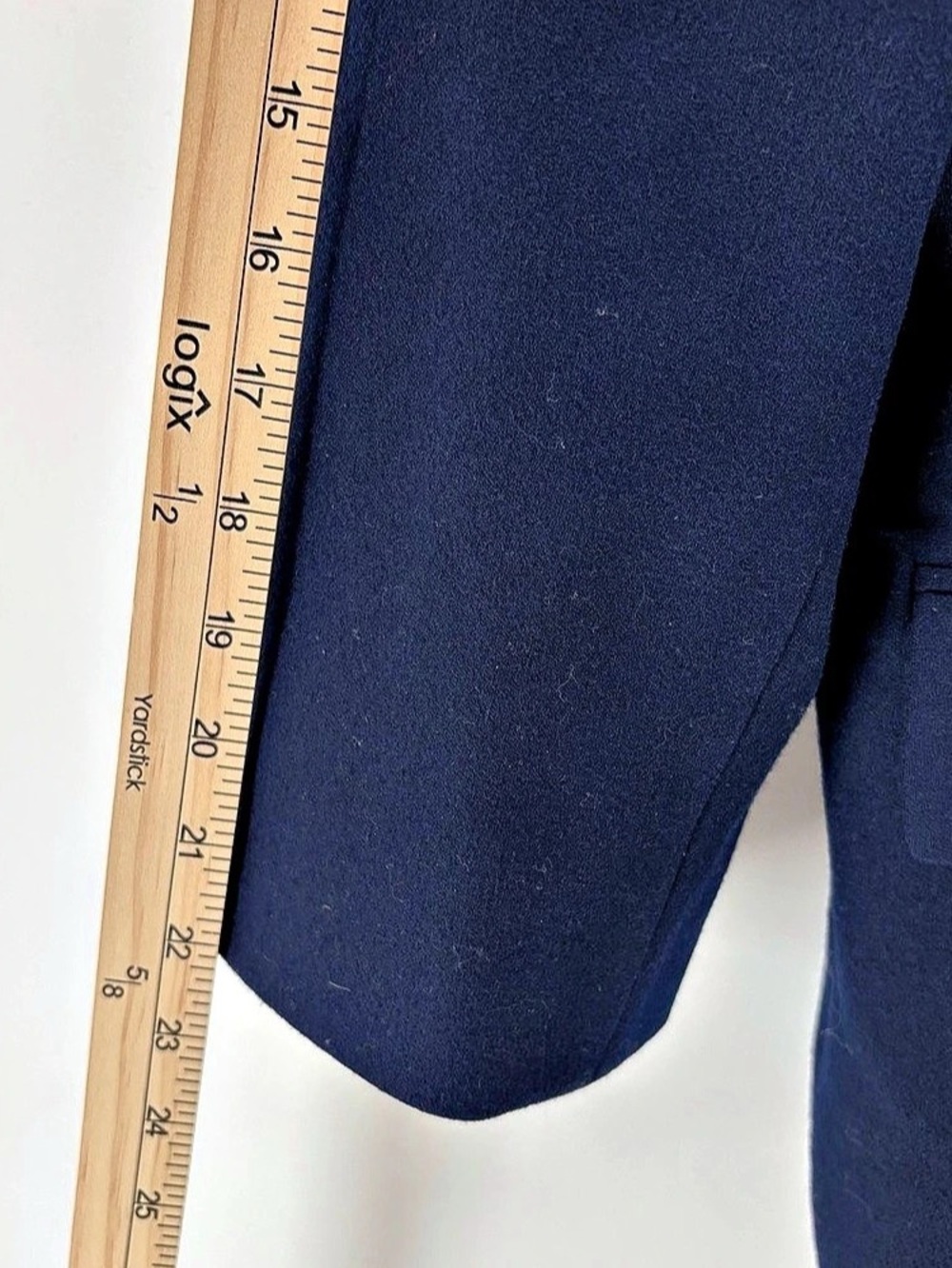 Vintage Pendleton Navy Virgin Wool Blazer Size 14 Dark Academia Preppy - Picture 8 of 8